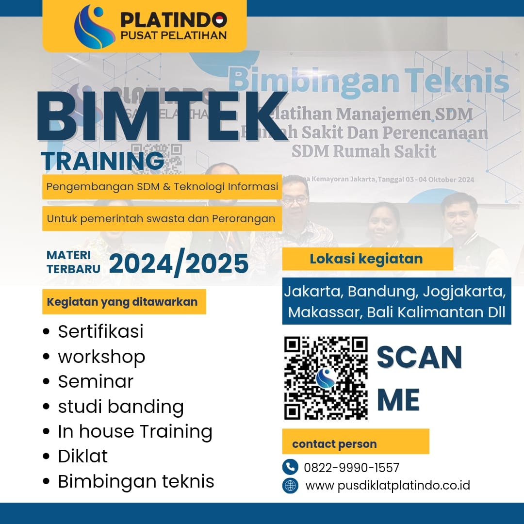 Info Training Manajemen Diklat Rumah Sakit 2025
