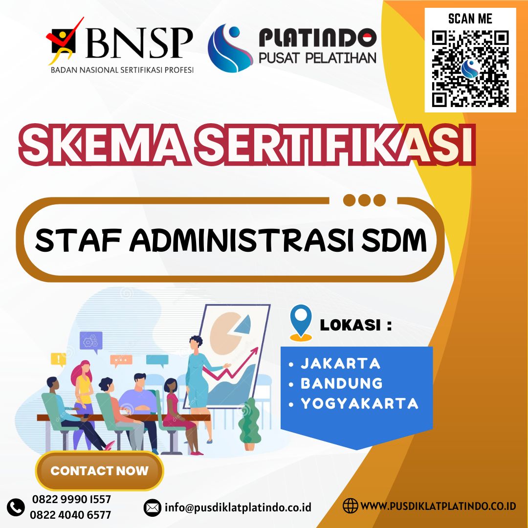 Pelatihan Sertifikasi BNSP Skema Staf (Administrasi) SDM 2025 -2026