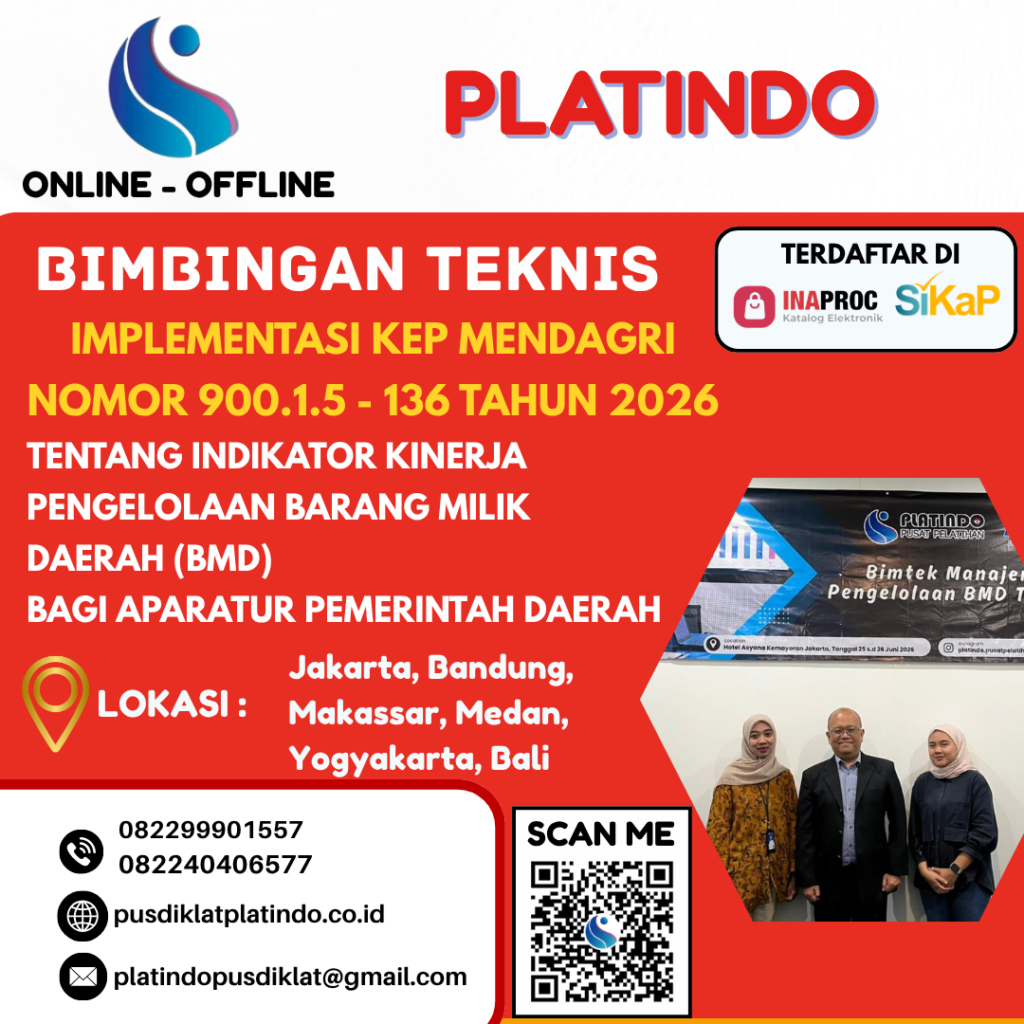 Bimtek Nasional Kepmendagri Nomor 900.1.5–136 Tahun 2026 tentang Indikator Kinerja Pengelolaan Barang Milik Daerah Terbaru 2026